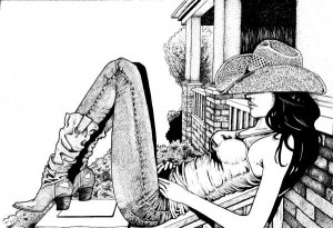 Vaqueira - Cowgirl on the porch - Joeri Van Royen Vaqueira - Cowgirl on the porch - Joeri Van Royen