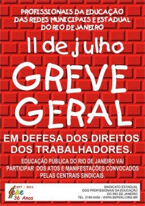 Professores em greve