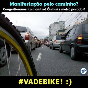 Se tem protesto va de bike