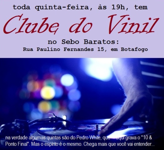 Clube do Vinil nesta quinta